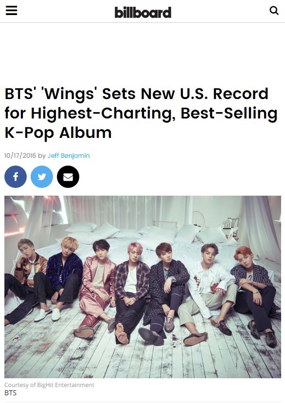 (사진=빌보드 홈페이지)