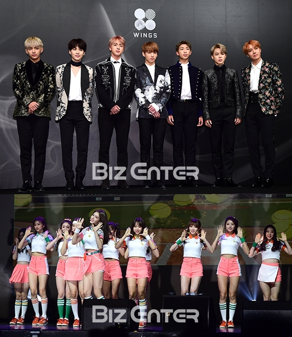 ▲그룹 방탄소년단, 아이오아이(사진=윤예진 기자 yoooon@)