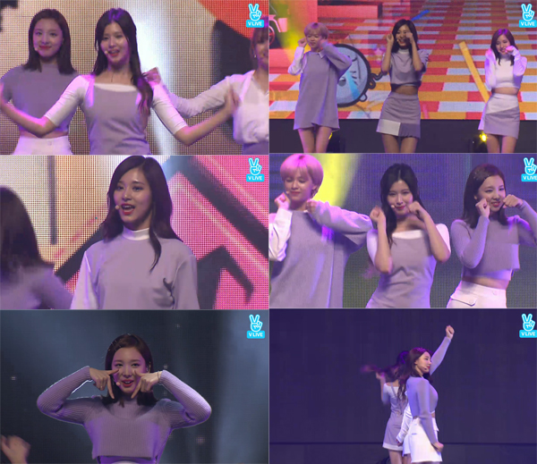 ▲트와이스 신곡 'TT' 쇼케이스 현장(사진=네이버 V LIVE)