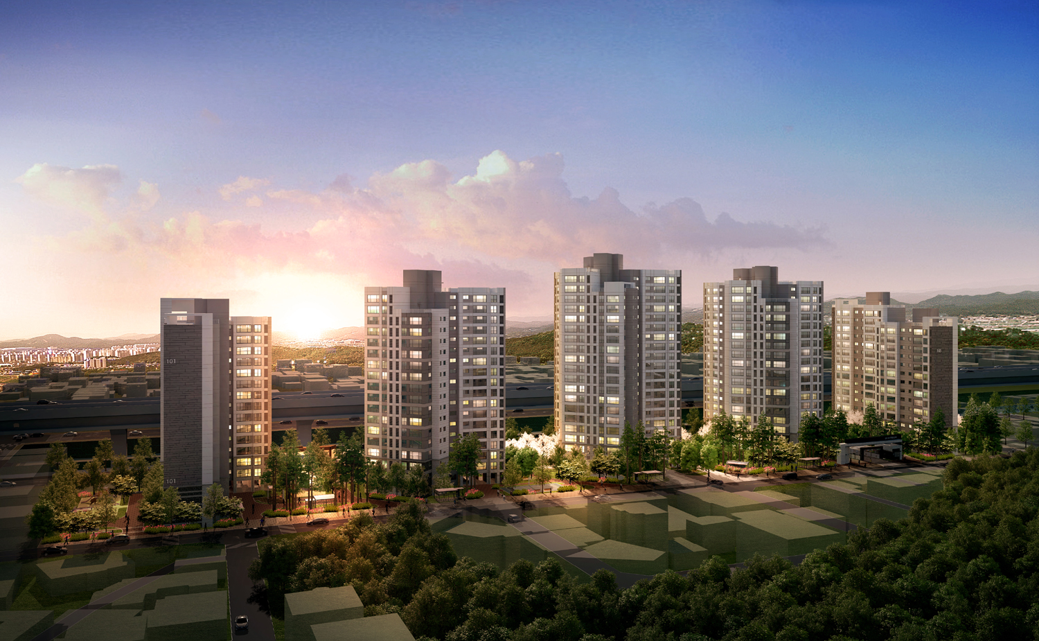 ▲연희 파크 푸르지오 투시도