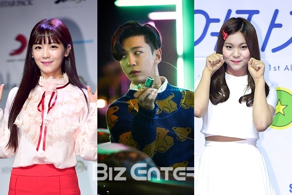 ▲건강 적신호로 활동을 중단한 크레용팝 소율, B.A.P 방용국, 여자친구 엄지(좌측부터)(사진=비즈엔터 DB, TS엔터테인먼트)