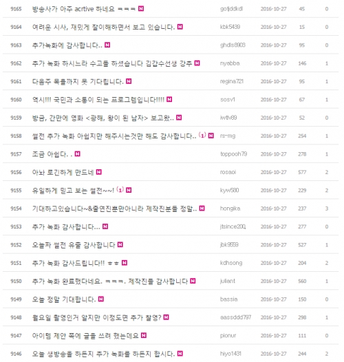 (사진=JTBC '썰전' 시청자 게시판 캡처)