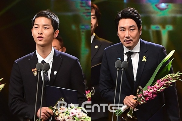 ▲배우 송중기(좌), 조진웅(사진=윤예진 기자(yoooon@))