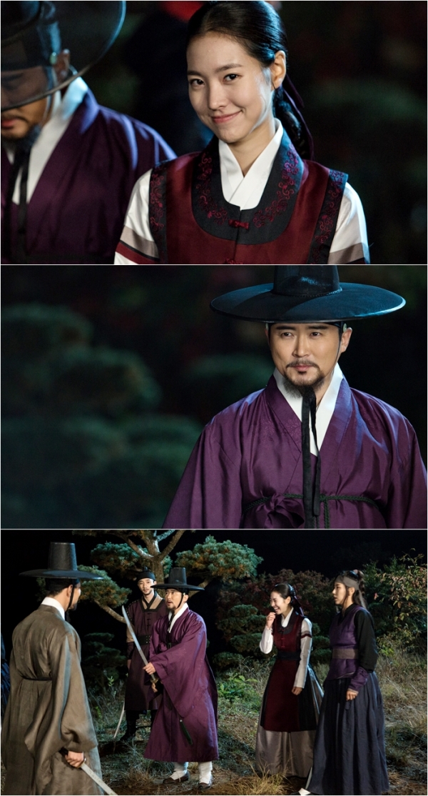 ▲'옥중화' 진세연 임호 비하인드 컷(사진=김종학프로덕션)