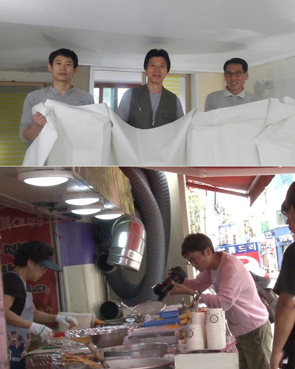 ▲'생활의 달인' 도배의 달인(위), 떡볶이 박사(사진=SBS)