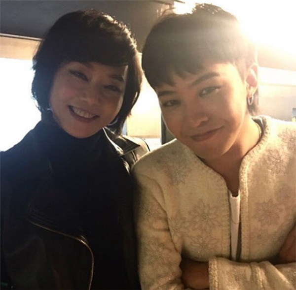 ▲조윤선 문화체육부장관, 빅뱅 지드래곤(사진=조윤선 인스타그램)