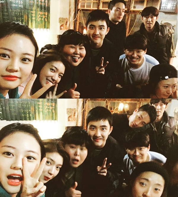 ▲웹드라마 '긍정이 체질' 출연 배우들(사진=황미영 인스타그램)