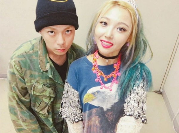 ▲지소울(왼쪽)과 미쓰에이 민(사진=지소울 SNS)