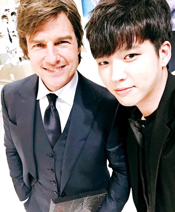 ▲할리우드 배우 톰 크루즈, 인피니트 남우현(사진=인피니트 남우현 인스타그램)