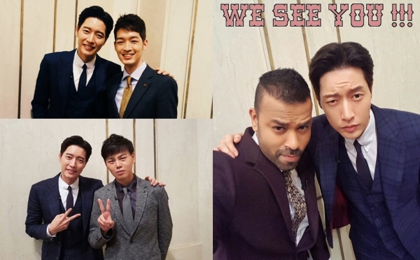 (사진=오오기, 왕심린, 럭키 인스타그램)