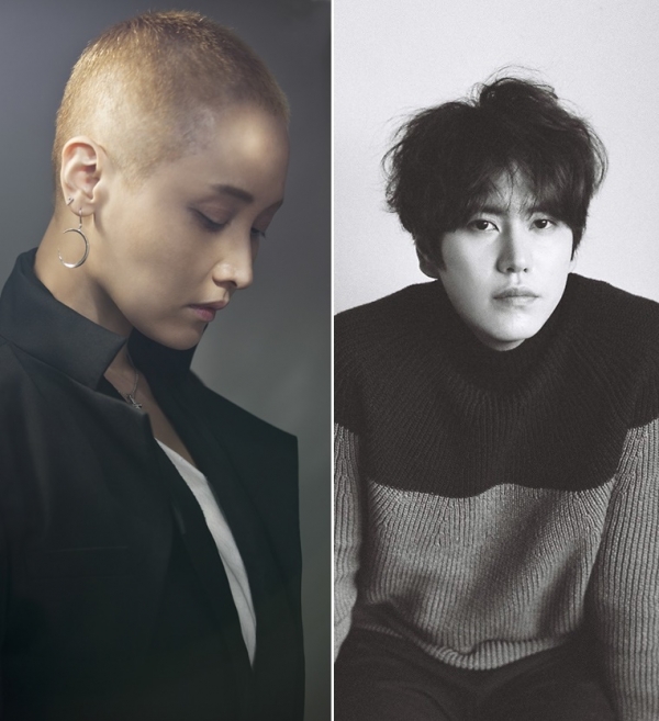 ▲이소라(왼쪽)와 규현(사진=세이렌, SM엔터테인먼트)