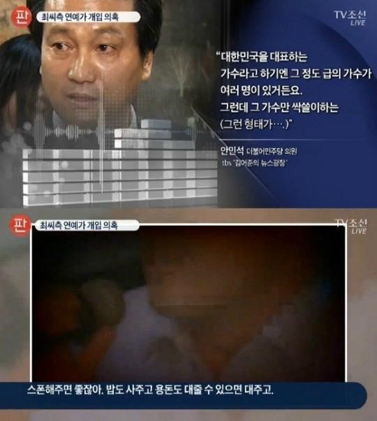 ▲최순실 연예인 ( TV조선)