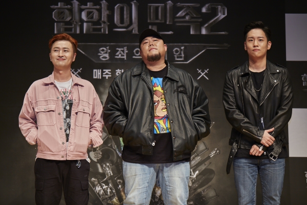 ▲마이노스, 피타입 한해(출처=JTBC '힙합의 민족2')