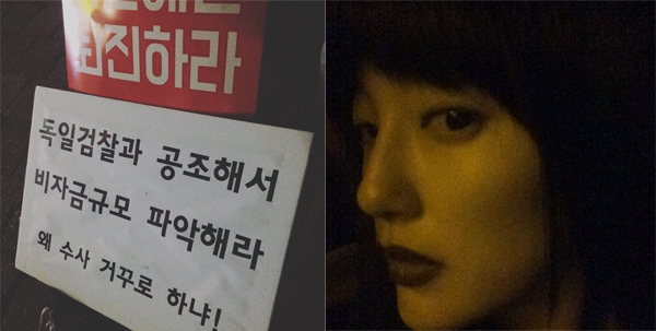 ▲배우 이엘이 3차 촛불집회에 참석했다.(사진=이엘 인스타그램)