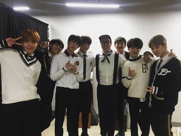 ▲그룹 방탄소년단, 개그맨 김영철(사진=김영철 인스타그램)