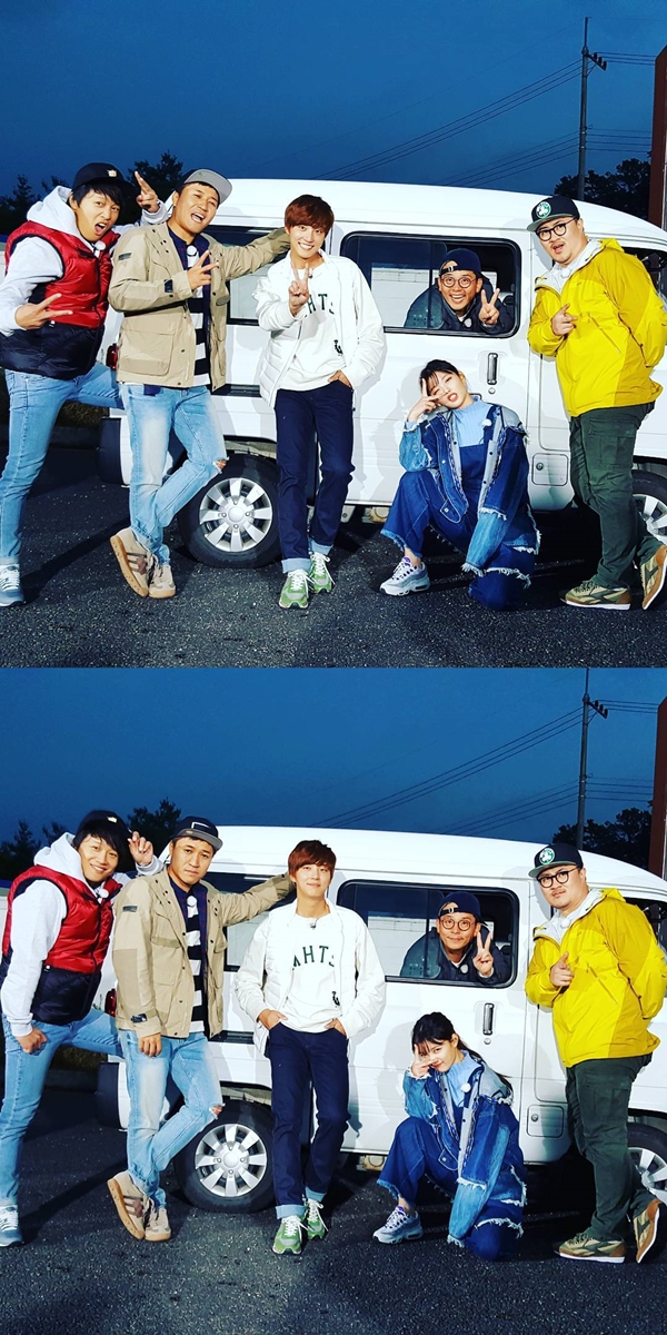 ▲KBS2 '해피선데이 - 1박 2일 시즌3'에 출연한 김유정과 멤버들이 유쾌한 시간을 보내고 있다.(사진=데프콘 인스타그램)