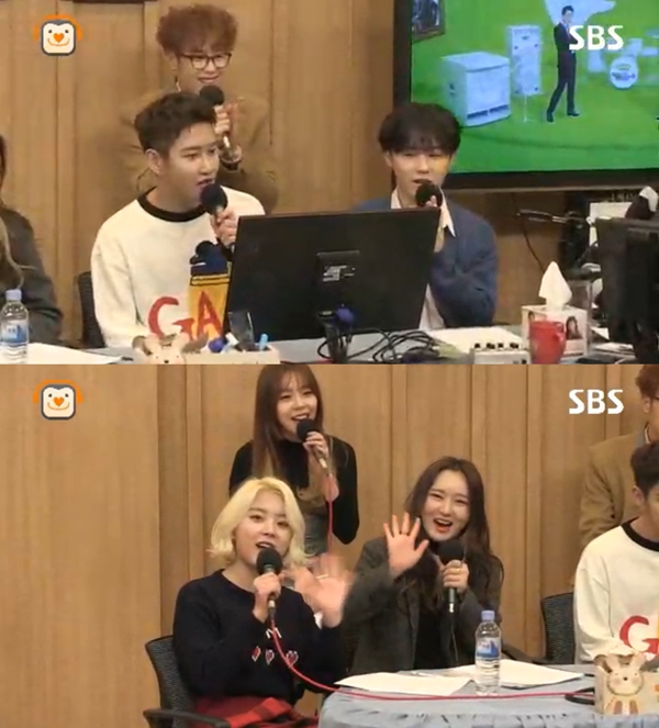 ▲블락비 바스타즈, 레이디스 코드(사진=SBS 파워FM '두시탈출 컬투쇼')