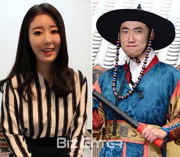 ▲가수 나비(왼쪽)와 개그맨 장동민(사진=나비 SNS, 윤예진 기자 yoooon@)