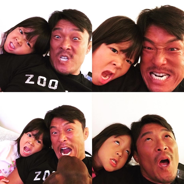 ▲추사랑-추성훈 부녀(사진=야노 시호 인스타그램)