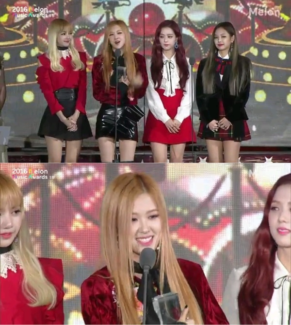 ▲걸그룹 블랙핑크(사진=2016 멜론뮤직어워드 캡처)
