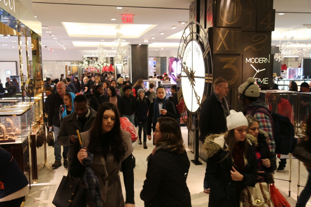 ▲블랙프라이데이 맨해튼 메이시 백화점(남진우 뉴욕주재 기자)