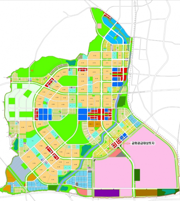 ▲고덕신도시 토지이용계획(사진=LH)