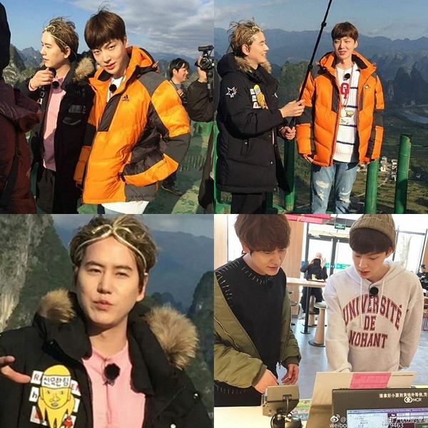 ▲tvN '신서유기 3' 규현, 안재현(사진=중국 SNS(웨이보))