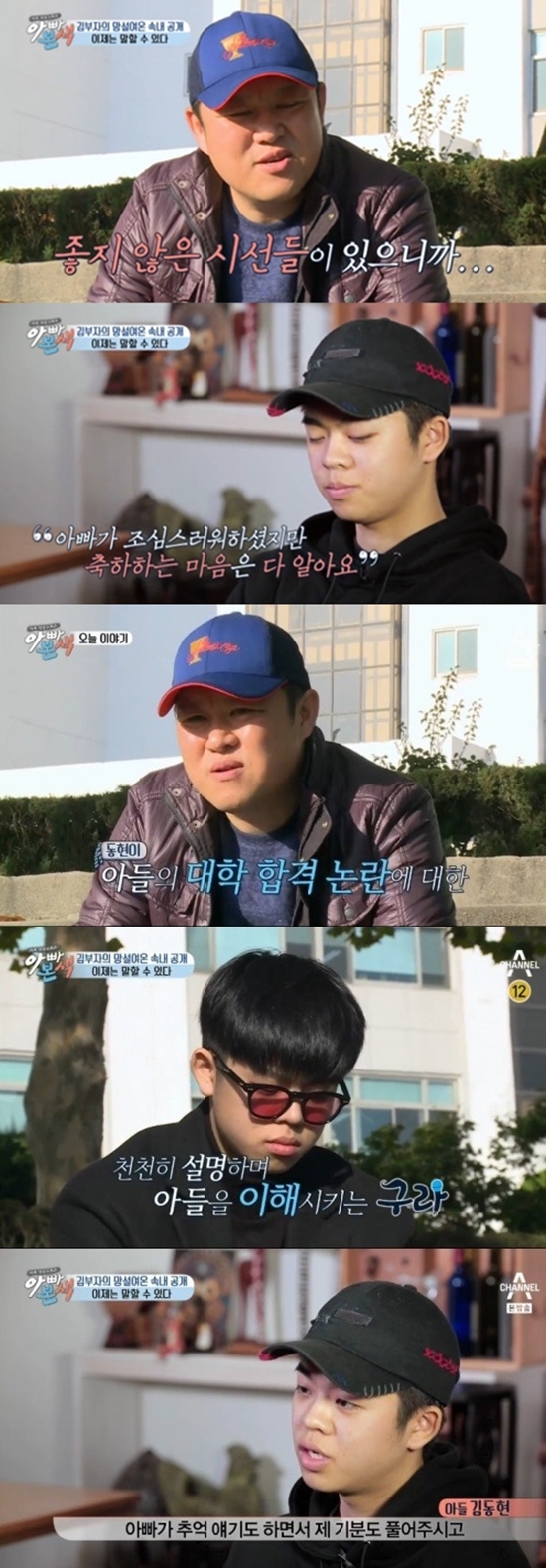 ▲김구라-김동현 부자(사진=채널A '아빠본색')