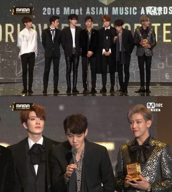 ▲그룹 갓세븐(사진=Mnet 'MAMA' 방송화면)