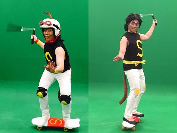 ▲'SNL8' 권혁수 '날아라 슈퍼보드' 손오공 분장(사진=tvN)