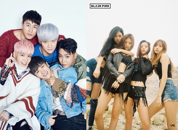 ▲젝스키스(좌), 블랙핑크(사진=YG엔터테인먼트)