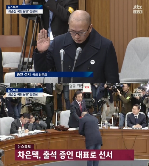 (사진=JTBC '최순실 국정농단 국회 청문회')