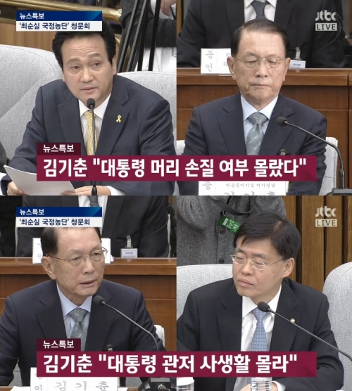 (사진=JTBC '최순실 국정농단 국회 청문회')