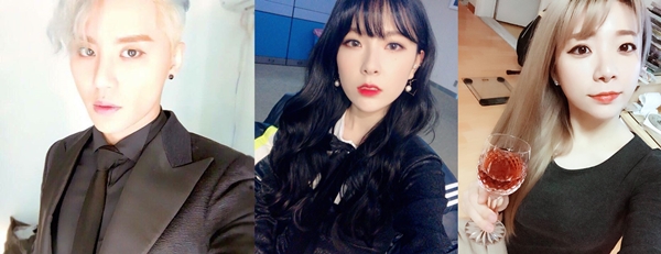 ▲가수 김준수, 나인뮤지스 혜미, 래퍼 타이미 (사진=김준수, 표혜미, 타이미 인스타그램)