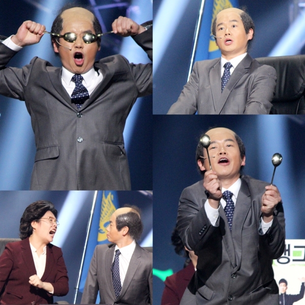 ▲'대통형' 코너 속 김대성(사진=KBS2 '개그콘서트' 제공)