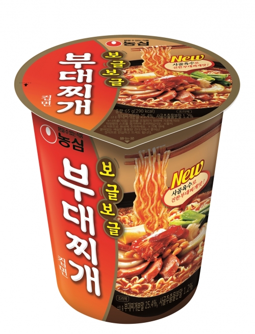 ▲농심 보글보글부대찌개컵면(사진제공=농심)