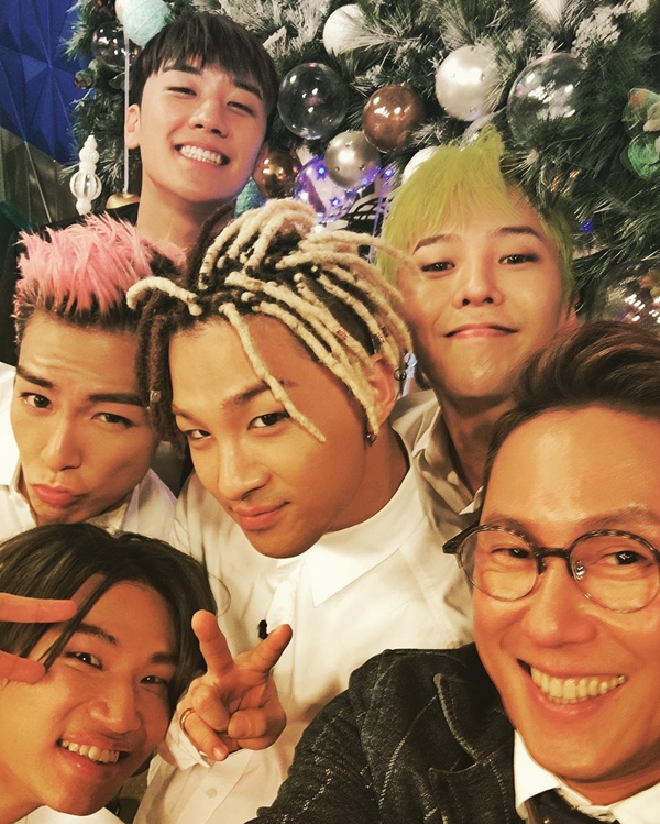 ▲그룹 빅뱅(대성, 탑, 태양, 지드래곤, 승리), 가수 윤종신(사진=윤종신 인스타그램)