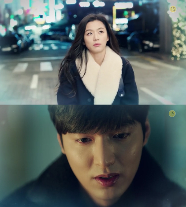 ▲'푸른바다의전설' 전지현 이민호(사진=SBS)