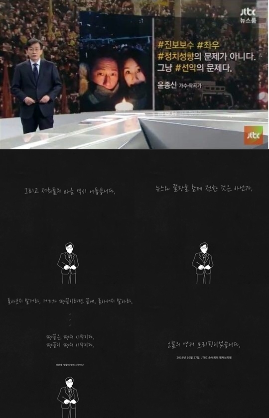 ▲(출처=JTBC '뉴스룸' 영상 캡처, 윤종신 '그래도 크리스마스' 뮤직비디오 영상 캡처)