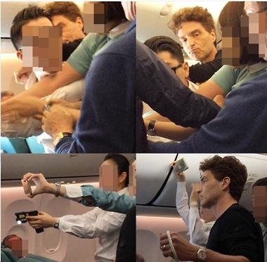 (▲리처드 막스 트위터 '대한항공 기내 난동사건')