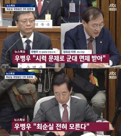 (사진=JTBC '최순실 국정농단 국회 청문회')