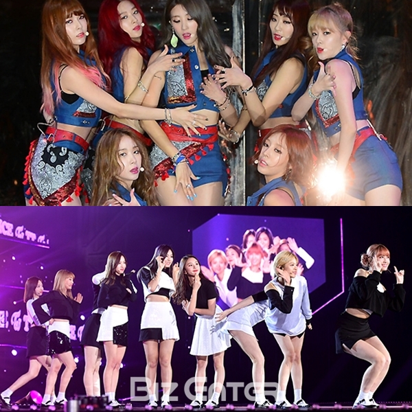 ▲나인뮤지스, 트와이스(출처=비즈엔터)