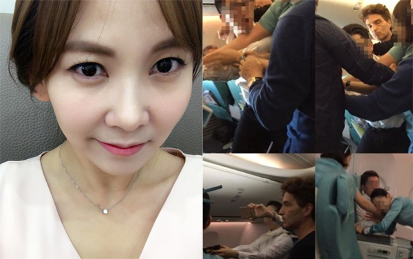 ▲배우 김지우가 대한항공 기내난동 동영상을 보고 난 후 "쓰레기"라고 비난했다.(사진=김지우 인스타그램)