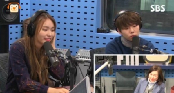 ▲이진아(왼), 정승환(출처=SBS 파워FM ‘최화정의 파워타임’ 보이는 라디오)