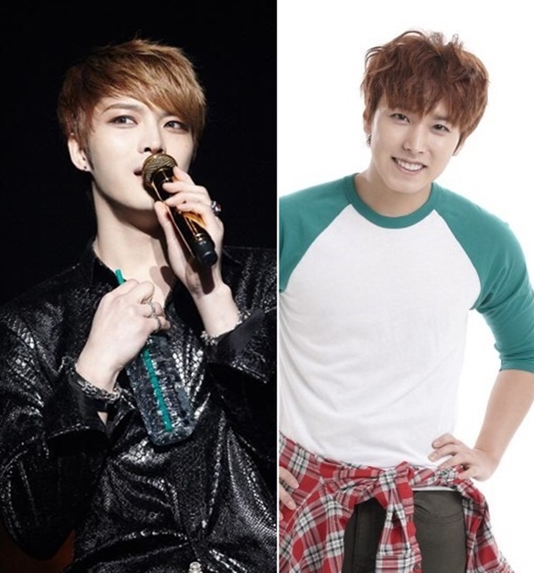 ▲그룹 JYJ 김재중(왼쪽)과 슈퍼주니어 성민(사진=씨제스엔터테인먼트, SM엔터테인먼트)