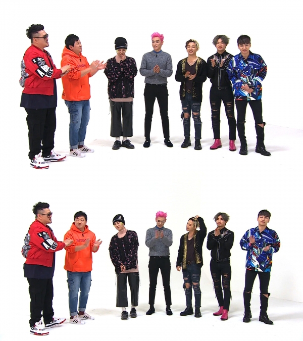 ▲'주간아이돌'에 출연한 빅뱅(사진=MBC에브리원)