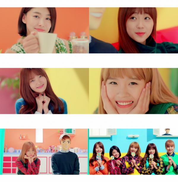 ▲걸그룹 믹스 '사랑은 갑자기' 뮤직비디오 티저(사진=차이코엔터테인먼트)