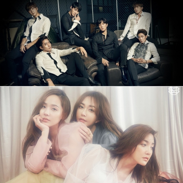 ▲그룹 S.E.S.(위쪽)와 신화(사진=신화컴퍼니, SM엔터테인먼트)
