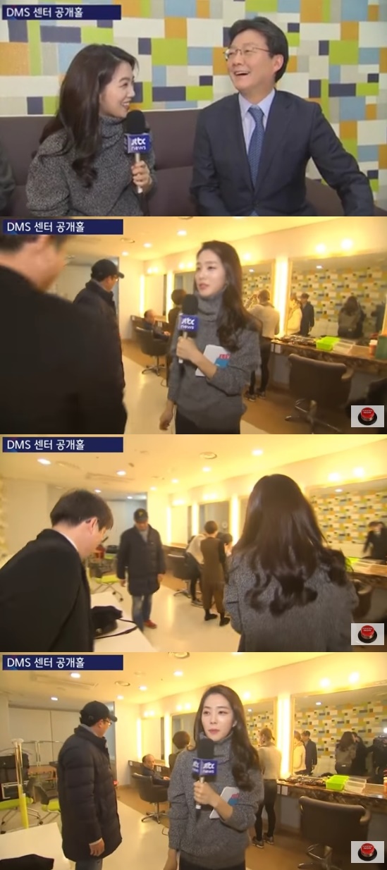 (▲JTBC '신년토론회' 전원책 태도)