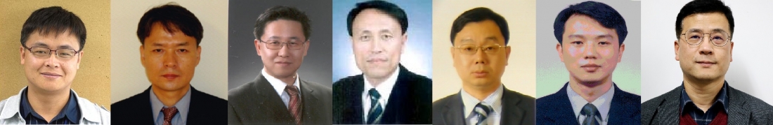 ▲김기용 상무(왼쪽부터), 전종빈 상무, 강순경 상무, 권종혁 상무, 송재관 상무, 신용철 상무, 이일호 상무